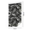 Military Camouflage Wallpaper Graphite, Gray and Light Gray 50x1000
