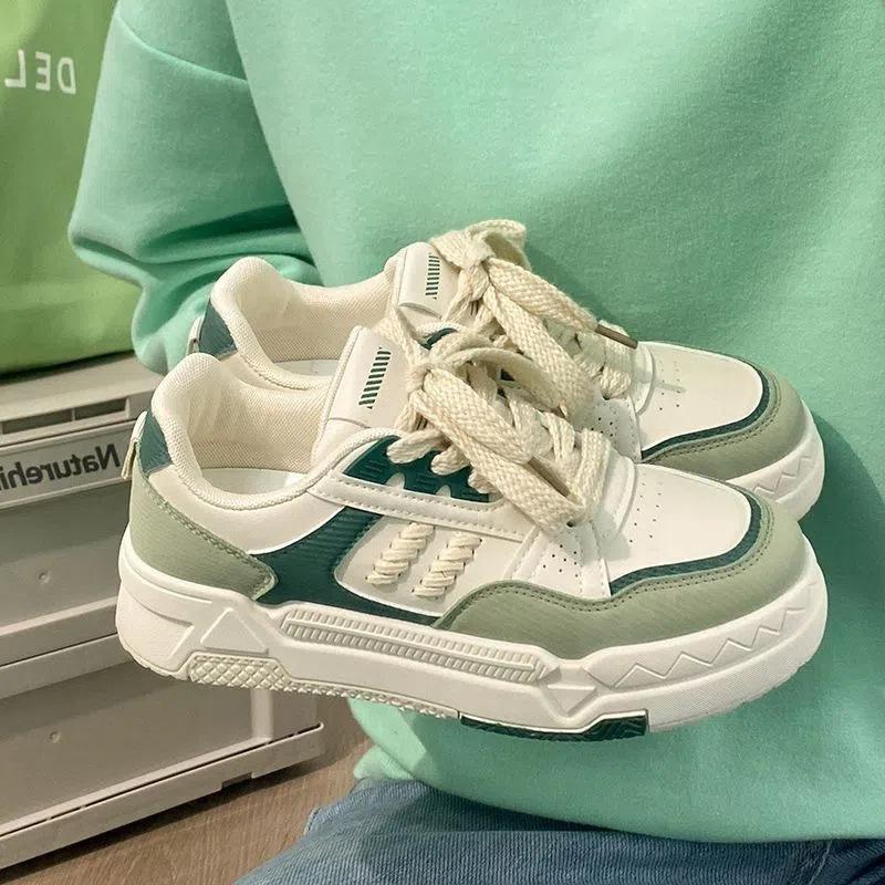 2025 spring new trend board shoes versatile little white shoes fashion women's thick baseplate shoes casual sports shoes 618
