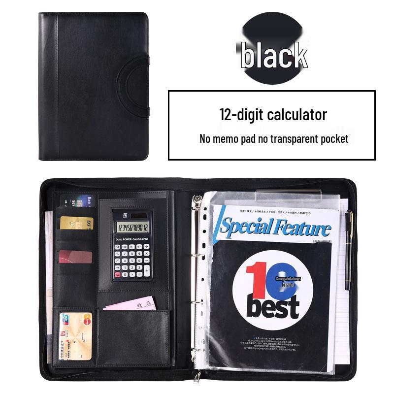 Manufacturer A4 Manager Zippered Business Ring Binder & Clipboard