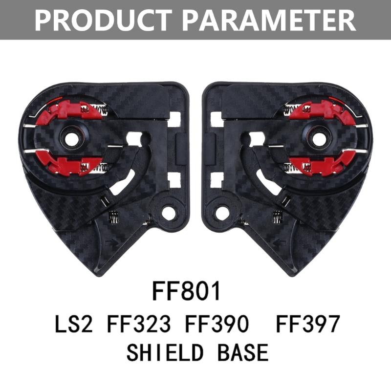 Flip Up Helmet Shield Base Holder 1 Pair Replacement Parts for FF801 FF323 FF390 Windscreen Holder Base Visors Parts