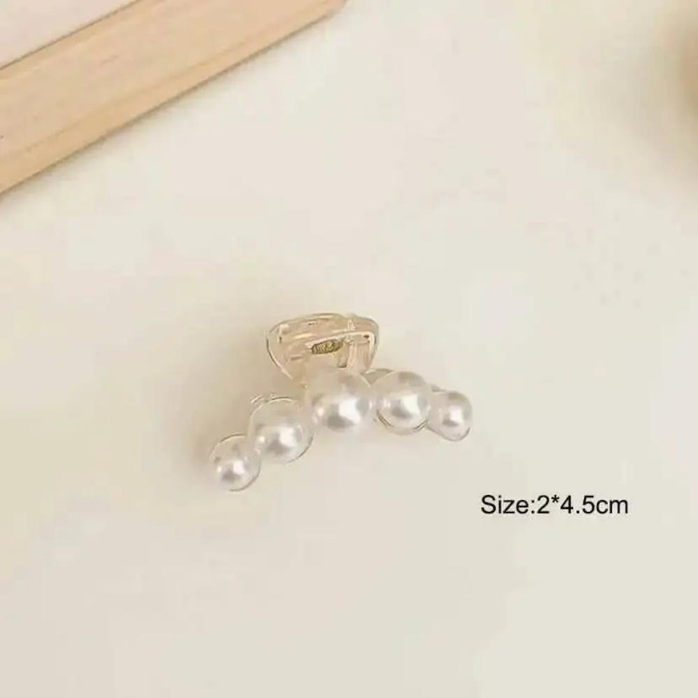 Large/Trumpet/Medium Size Shark Clip Hair Accessories Exquisite Versatile Simple And Generous Fashionable Gentle Pearl Grab Clip