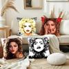 1pc Madonna Pillow Case Square Bedroom Sofa Leisure Comfort Cushion Car Living Room Home Decoration