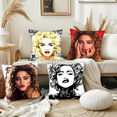 1ks Povlak na polštář Madonna Čtvercový Ložnice Pohovka Volný čas Pohodlí Polštář Auto Obývací pokoj Domácí dekorace