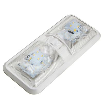 12V RV İç LED Tavan Işık Tekne Kamp Römorku Karavan Çift Kubbe Işık
