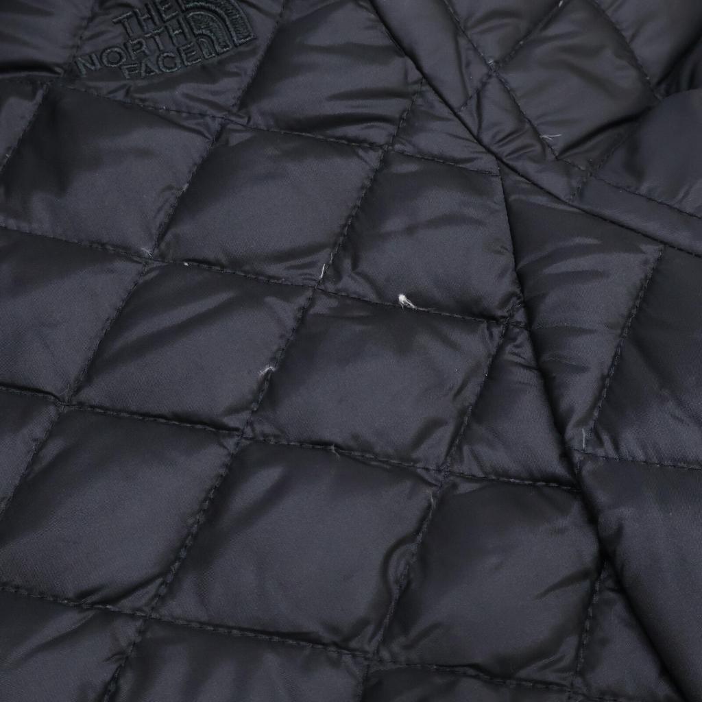 The North Face Black Hooded Quilted Long Down Coat 550 Fill Coat XS blackUsed
