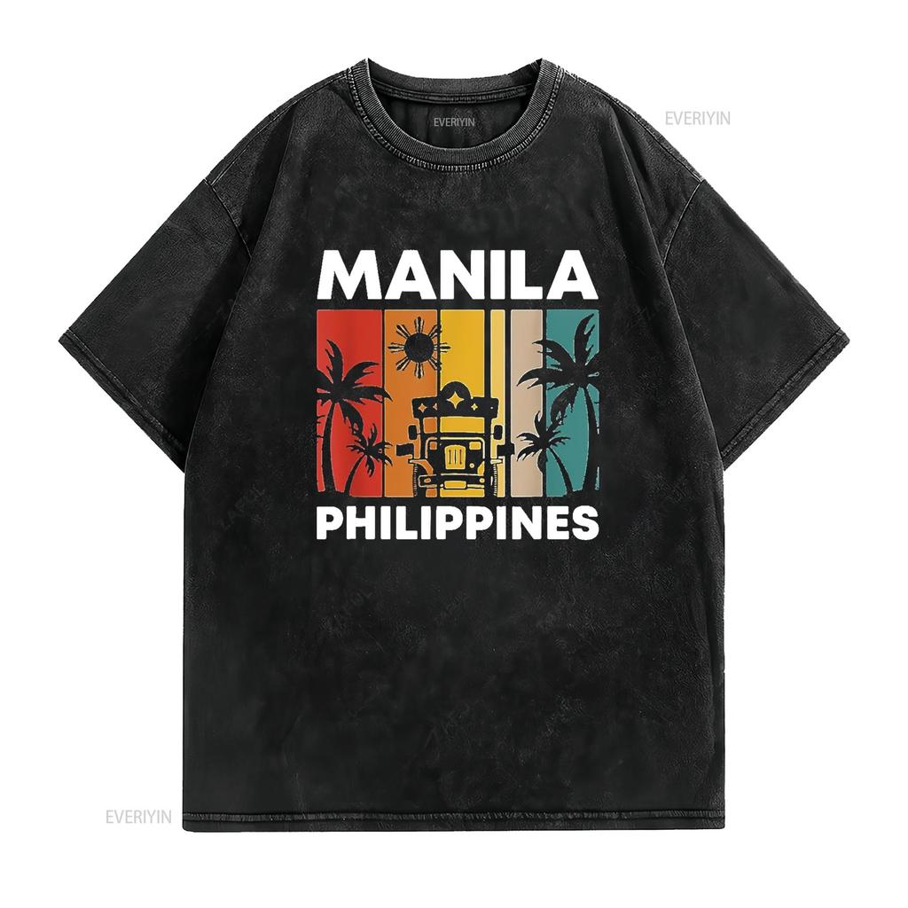 70s Retro Vintage Unisexila Philippines Filipino Filipina Pinoy T Shirt White Large Vintage Washed Comfortable Designer Clothes