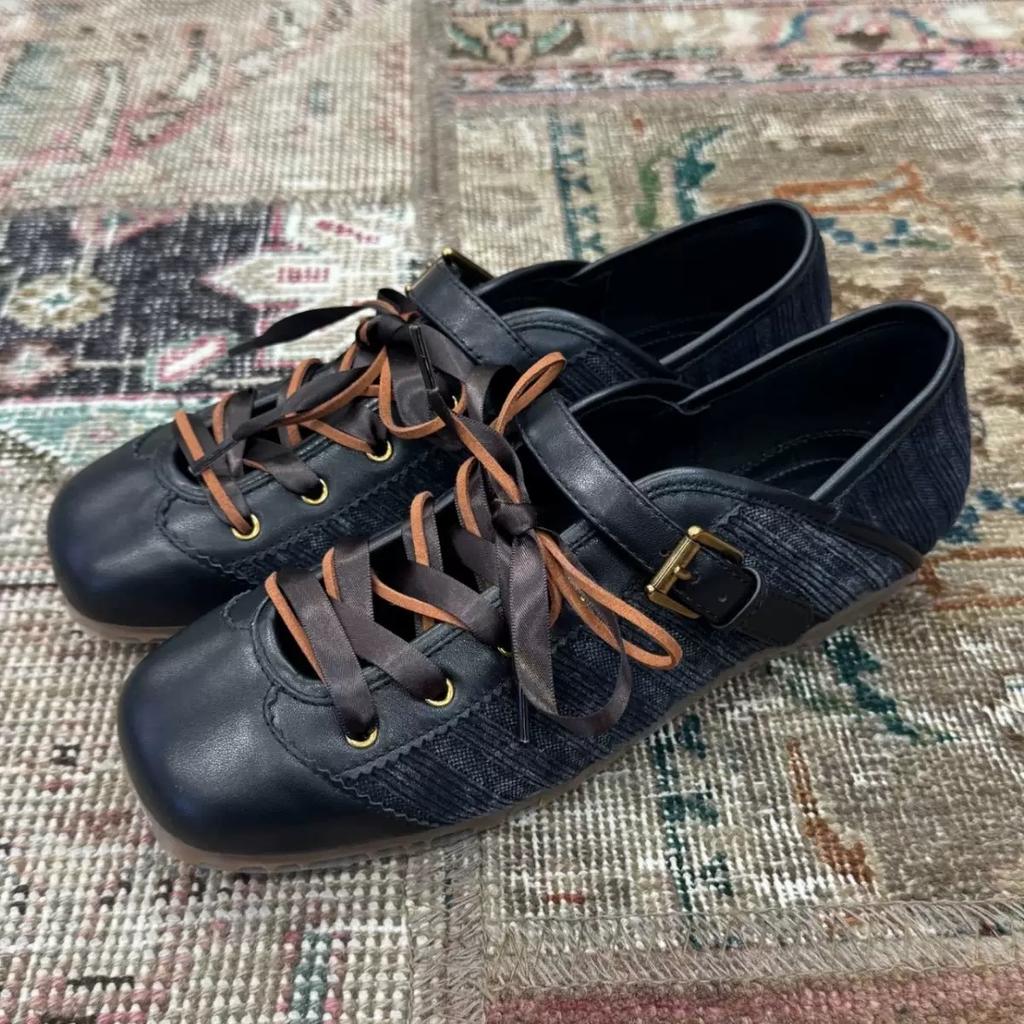 Fashion 2025 New Spring Mary Jane Cross Strap Flats Shoes Women Fashion Elegant Round Toe Ladies Comfort Soft Sole Ballerinas Shoes