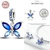 Kupfer Blau Chamäleon Anhänger Passen Anhänger Original Armbänder Familie Welpe Clip Charm Perlen DIY Damen Schmuck Geschenke
