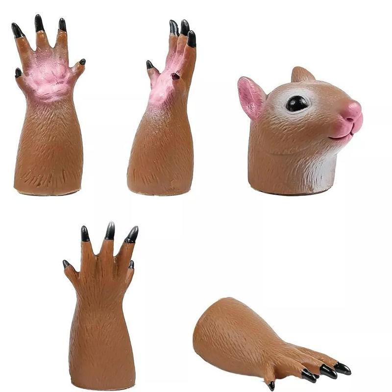 1 Set Fingerpuppen Tiere Eichhörnchen Hand Finger Geschichtenpuppen Spiel Katze Welpe Panda Fingerpuppen Spielzeug Für Kinder Geschenke