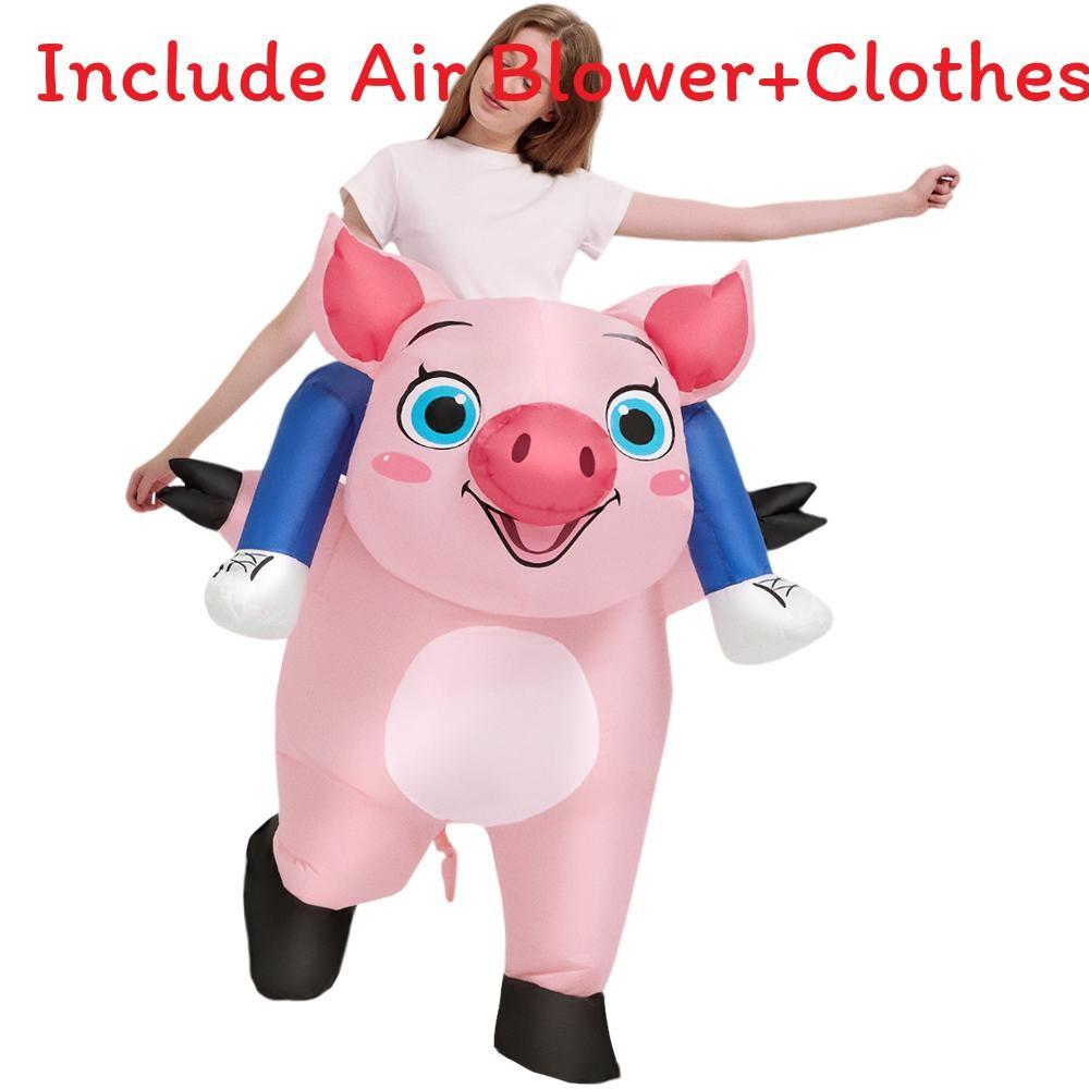 Koala Unicorn Giraffe Pig Tropical Fish Cosplay Inflatable Suit Halloween Easter
