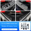 For BMW 5 Series I5 525 530i 2024 2025 Interior ABS Carbon Fiber Window Lift Switch Cover Trim Ide Armrest Frame Trim