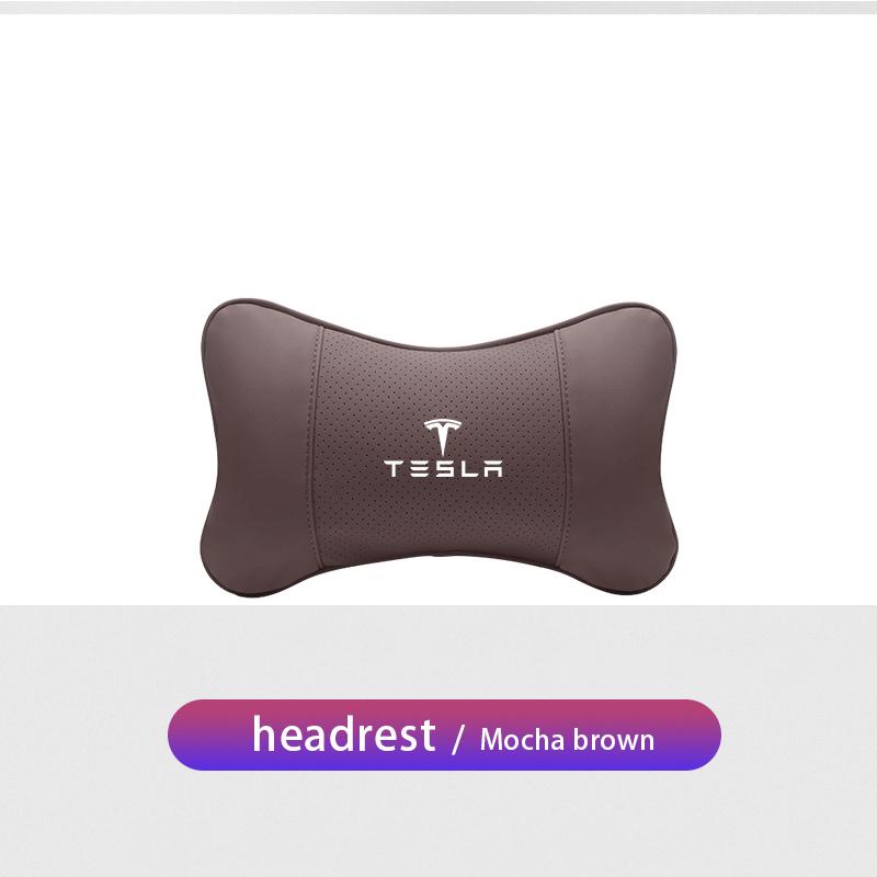 Car Seat Head Support Cushion Lumbar Pillow Accessories For Tesla Model 3 Y S X Cybertruck Juguete Roadster Coil Bonina
