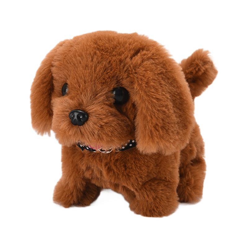 Interactive Walking & Barking Plush Puppy Robot Toy
