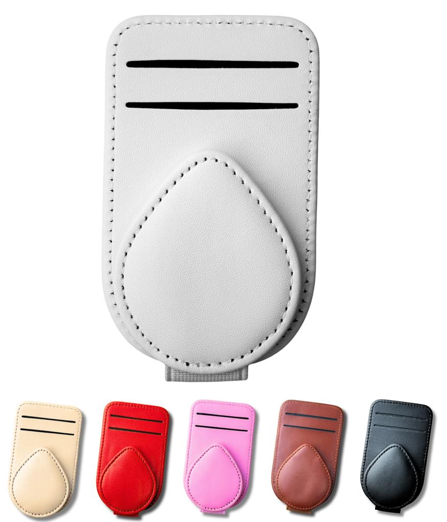 Car Glasses Card Car Sun Car Sunglasses Holder [Archtypes] Holder, Holder, Visor, Storage, Visor, Storage, (White)