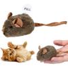 Interactive Moving Mouse Cat Toy with Realistic Squeaky Sound, Electronic Automatic Mouse Toy for Indoor Cats Self Play Exercise