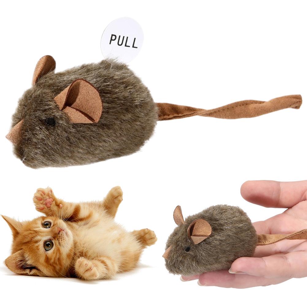 Interactive Moving Mouse Cat Toy with Realistic Squeaky Sound, Electronic Automatic Mouse Toy for Indoor Cats Self Play Exercise