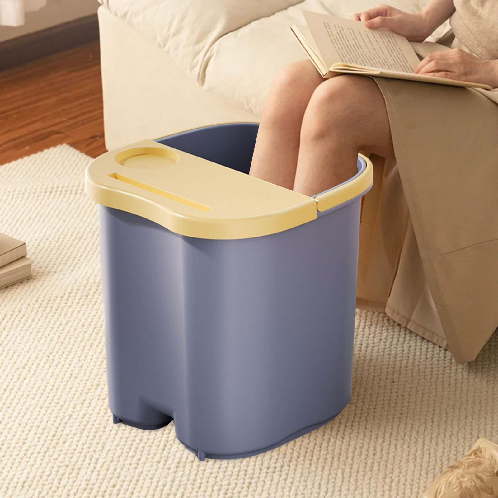 

Deep Foot Bath Tub, Portable with Handle, Women Men Lightweight Sturdy Feet Relaxation Massage синій