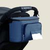 Baby Stroller Bag Organizer Bag Soild Color Mama Carriage Buggy Pram Cart Basket Hook Backpack Stroller Accessories Dark Blue