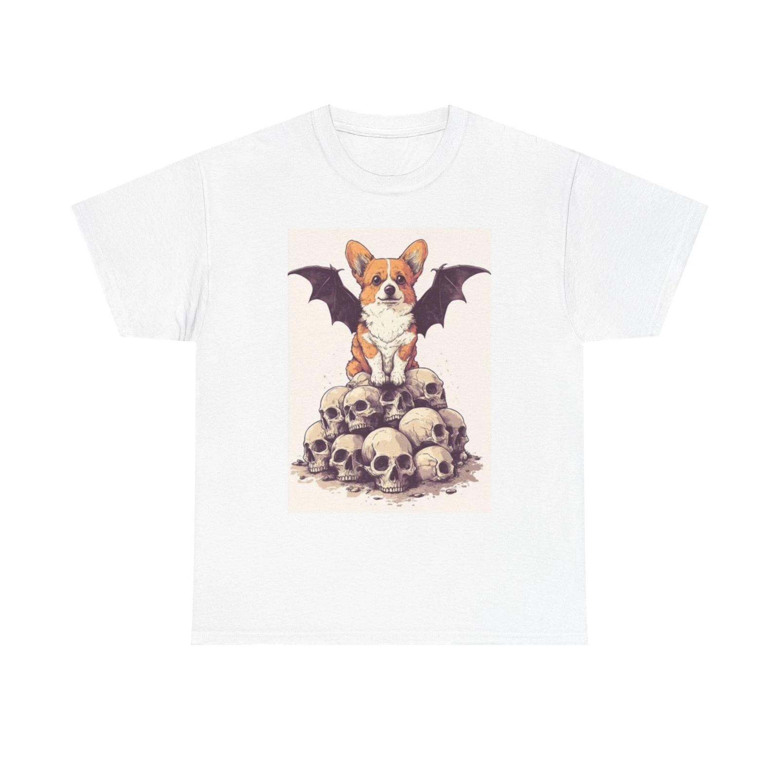 Men s and Women s T-shirts Corgi Dog Funny Painting XXL
