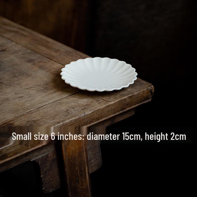 Ru Han White Porcelain Dinner Plate