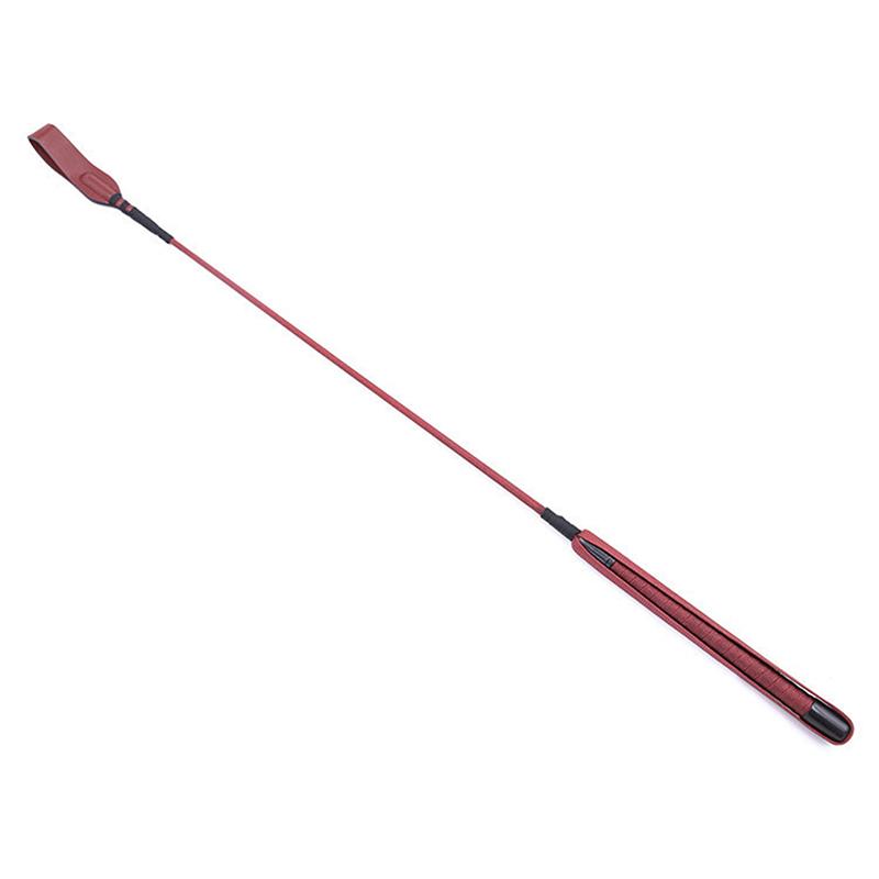 Pu Leather Long Straight Whip Flogger Paddle Horse Whip Training Riding Crop Whip With Anti-Slip Grip Equestrianism Horsewhip