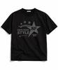 NP STUDIO 81 Star Oversized Short Sleeve T-Shirt [ Black ]