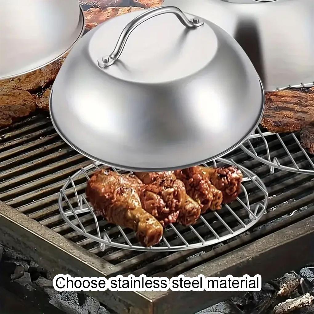 Nuova Copertura per Hamburger Multiuso Cupola per Sciogliere il Formaggio Coperchi per Pentole Rotonde Copertura Utensili da Cucina Barbecue Hamburger per Polpette Teppanyaki Cottura