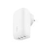 Belkin BoostCharge 67W 3-Port USB-C® Wall Charger White
