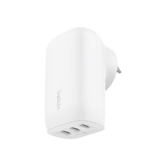 Belkin BoostCharge 67W 3-Port USB-C® Wall Charger White