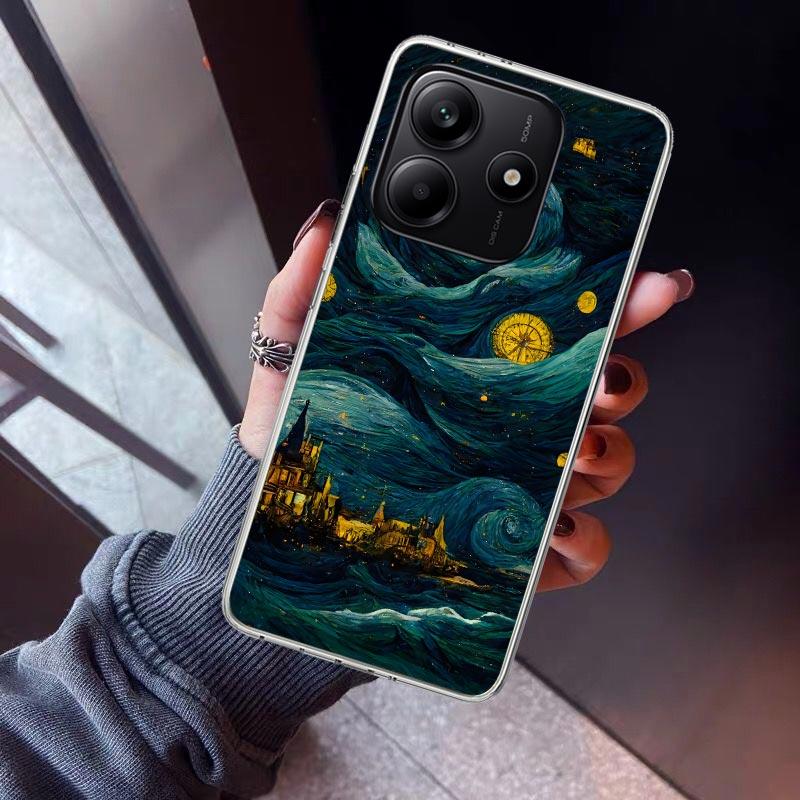 Starry Night Van Gogh Art Phone Case For Xiaomi Redmi Note 15 14 14S 13 12S 12 Pro Plus 11S 11 10S 10 4G Cover 11E 11T 5G Print