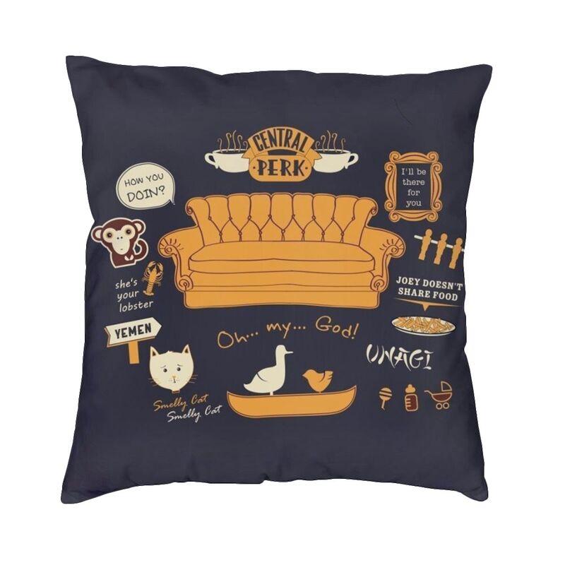 Classic Friends Tv Show Cushion Cover 40X40 Home Decor 3D Print Throw Pillow For Living Room Double Side
