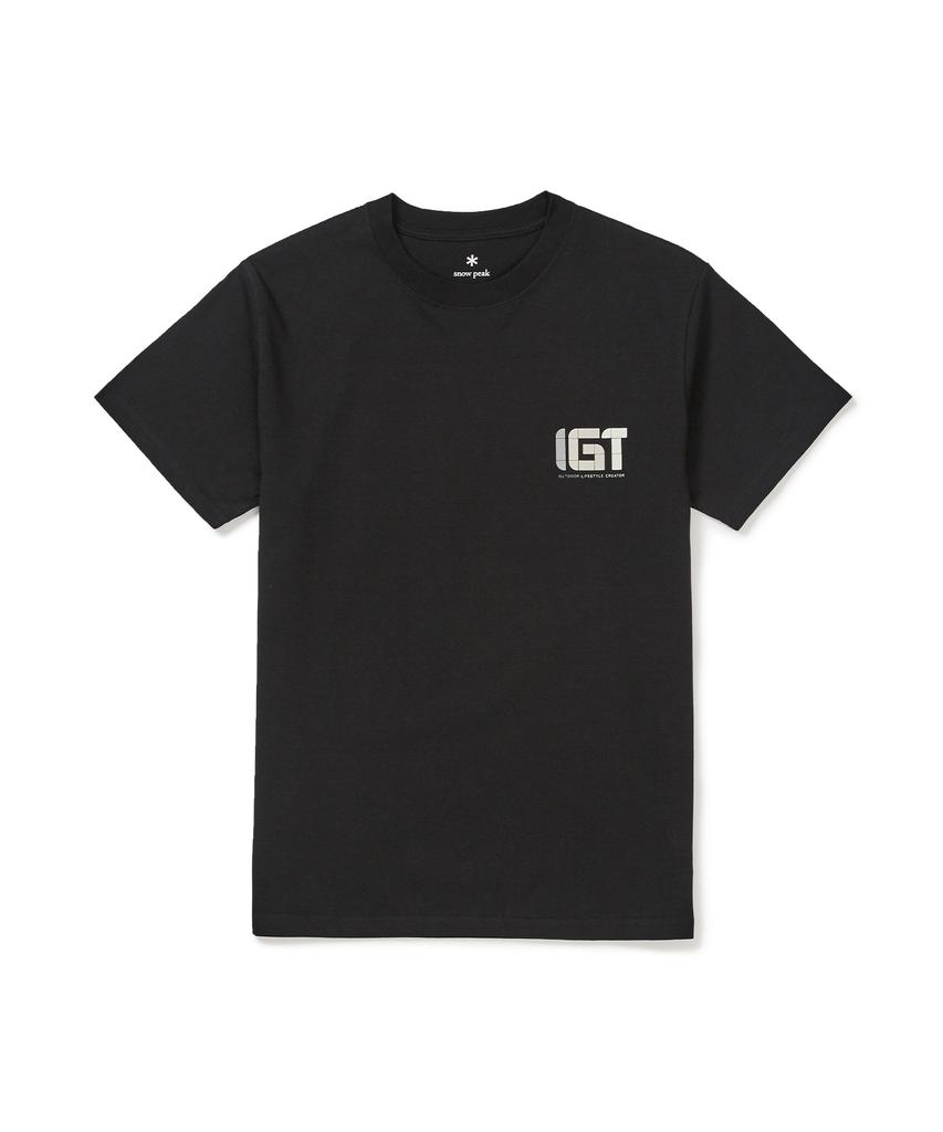 SNOWPEAK APPAREL Igt Logo Short Sleeve T-Shirt (S24Fmbts40) Black