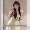 French Sweet Small Flying Sleeve Dress Women's Summer First Love Fresh Milk Sweet Princess Cake Dress Waist Fluffy Short Dress