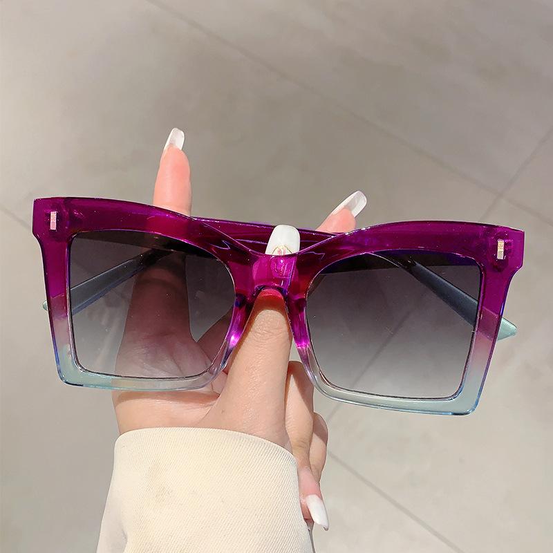 Vintage Luxury Brand Designer Double Color Butterfly Sunglasses Women For Men Sun Glasses Punk Popular Outdoor Uv400 Trendy
