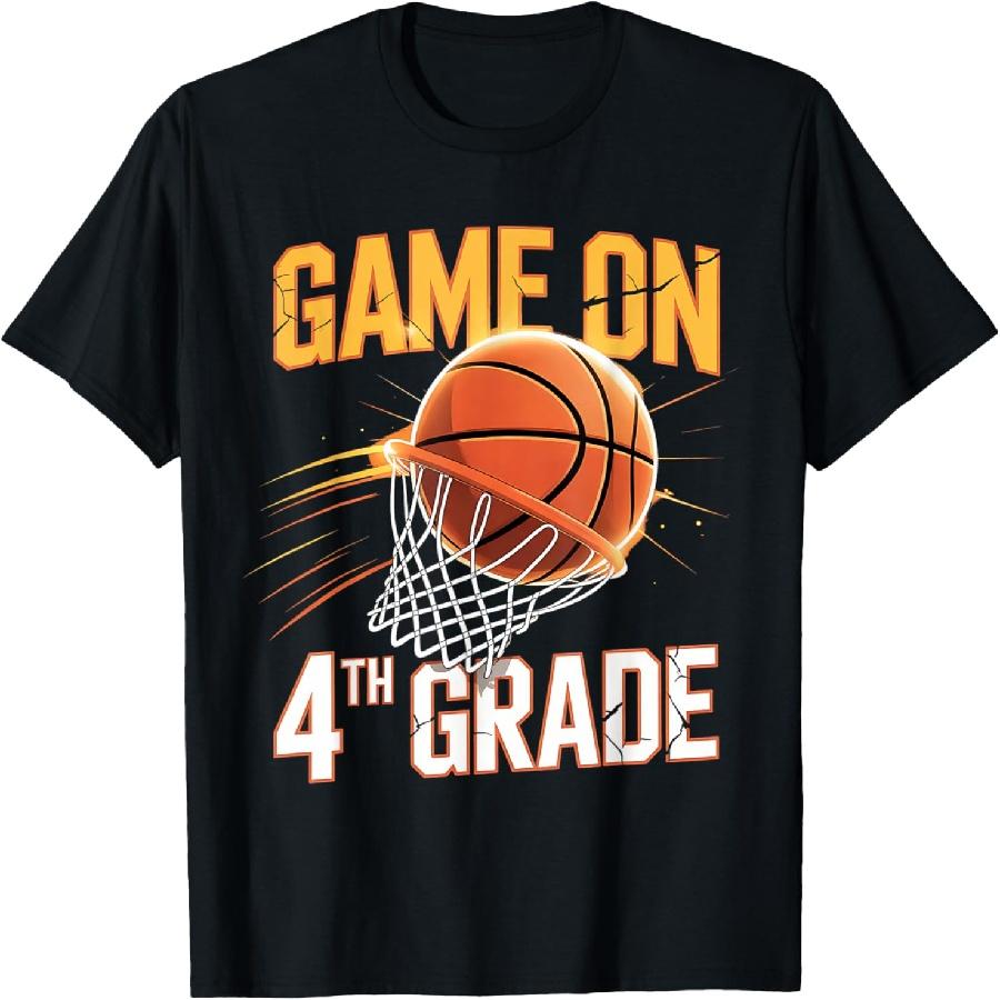 Games On 4th Grade Basketball First Day Of School T-Shirt S