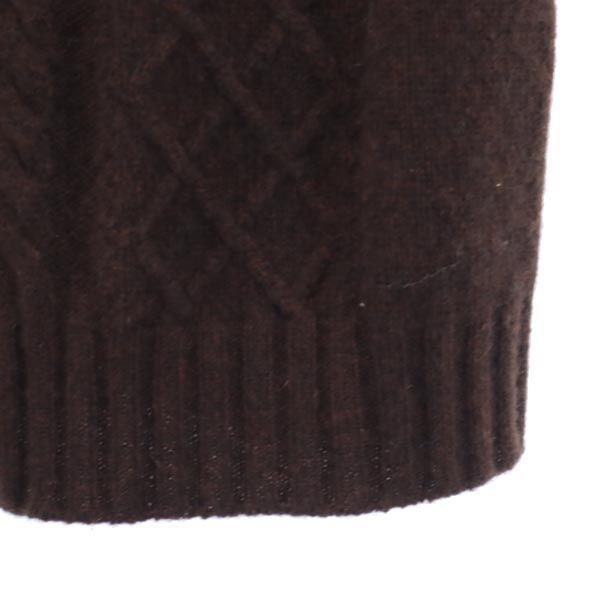 Unused PAULE KA Made In Italy Cashmere Blend Knit Vest M Brown Women Used