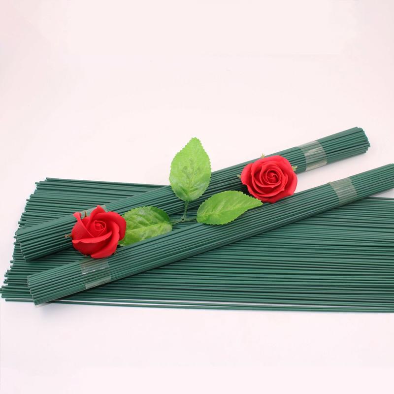 100Pcs/Pack Metal Simulation Flower Accessories Iron Craft Wire For DIY Crafting Floral Flower Stem Wire Handicrafts