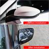 For MG3 Hybrid 2024 2025  ABS carbonfiber black Car Rearview Door Side Mirror Trim Rearview Mirror Rain Shield Cover Accessories
