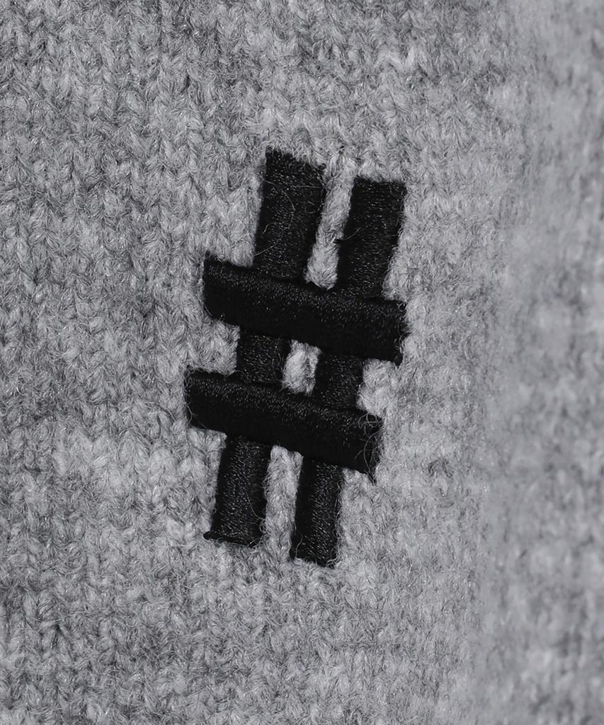 BEENTRILL Essential Turtleneck Two-Way Knit Zip-Up (Melange Gray)