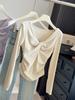 Stylish Twisted V-Neck Long-Sleeve Women's T-Shirt, Spring 2026 Slim-Fit, Figure-Flattering Base Layer.