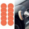 10PCS Sponge 75mm Car Roundness Polishing-Sponge Orange Smooth Flat Sponge Polishing Pad Orange Polishing Disc