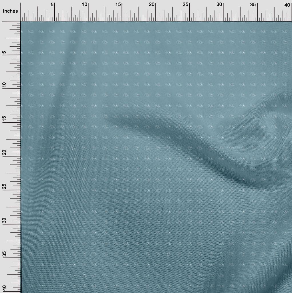oneOone Cotton Flex Grayish Blue Fabric Retro Mouse Sewing Fabric By The Yard Printed Diy Clothing Sewing Supplies 40 Inch