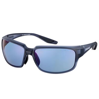 Sports Sunglasses CSK Polarized Matte Clear ULTRA Ice Blue Outdoor [SWANS] Japanese-made WARRIOR-VIII WA8-0167 Smoke/Polarized (double-sided