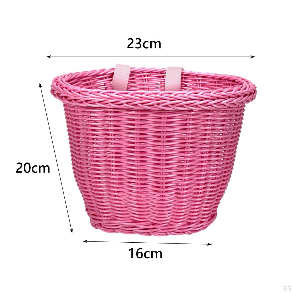 Kids Bicycle Basket with Adjustable Straps for Outdoor Fun