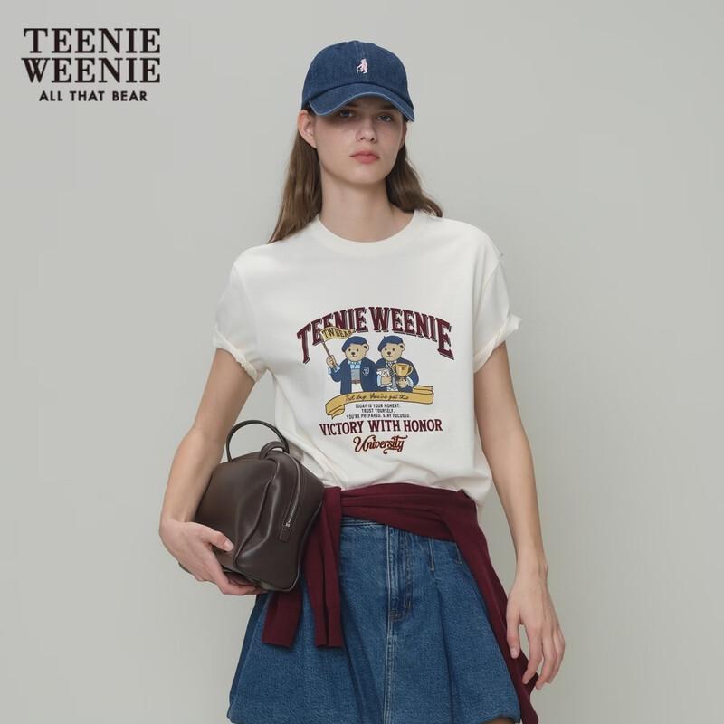 Teenie Weenie Women s Bear Letter T-shirt XL