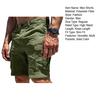 Men Shorts High Waist Buttons Zipper Closure Pure Color Cargo Trousers with Multi Pockets Outdoor Casual Shorts Summer Wear