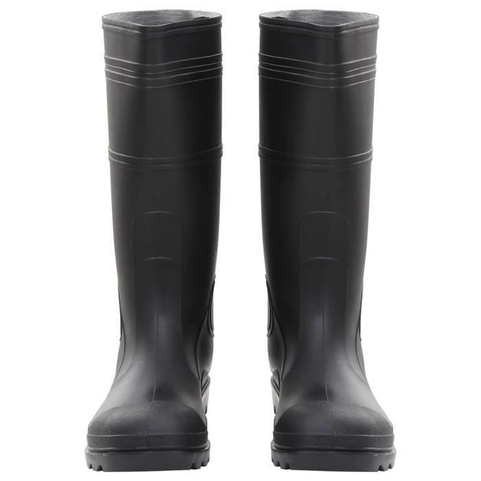 VidaXL Bottes de pluie noir taille 38-46 PVC