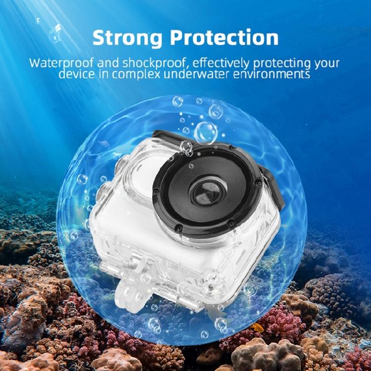 Underwater Housing Case For 360 GO3/3S Cameras Easy Touch Control Optional 30 Meter Dive Capacity