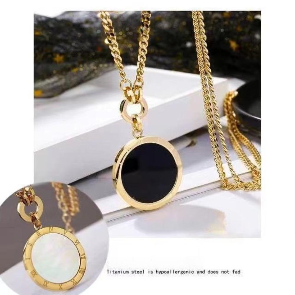 JMXD Euro Chic Long Sweater Chain Women Tarnish Free Layered Pendant Necklace Y2K Minimalist Statement Jewelry Gift for Her