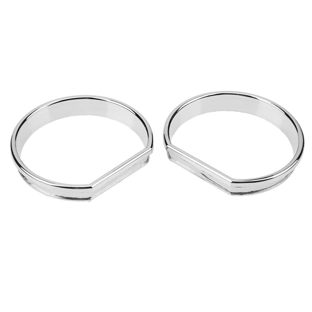 4Pcs Car Front Dashboard Frame Decorations Trim Circle Styling Accessories for BMW E46 Replacement Accessory